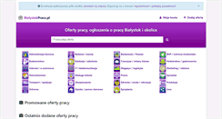 Desktop Screenshot of bialystokpraca.pl