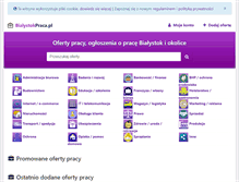 Tablet Screenshot of bialystokpraca.pl